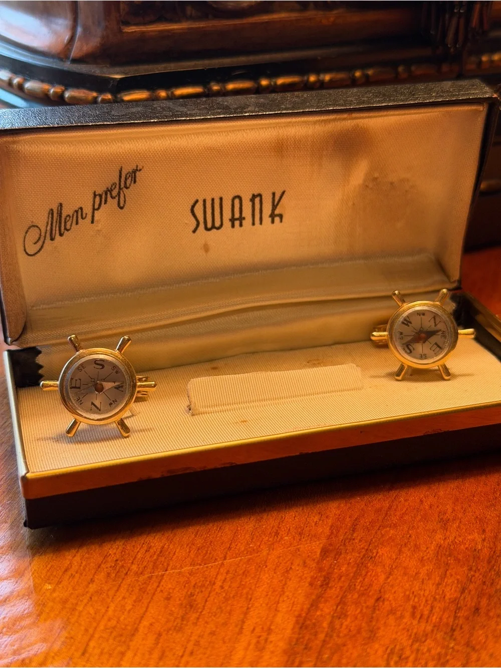 SWANK Gold Tone Nautical Vintage Collection